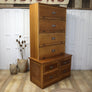 vintage_oak_haberdashery_barristers_bookcase_cabinet_kitchen_larder