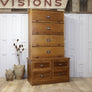 vintage_oak_haberdashery_barristers_bookcase_cabinet_kitchen_larder