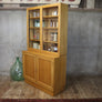 Mid Century Oak Glazed Display Cabinet – 1305c