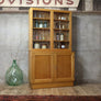Mid Century Oak Glazed Display Cabinet – 1305c