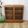vintage_oak_rustic_glazed_bookcase_display_cabinet