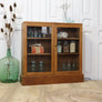 vintage_oak_rustic_glazed_bookcase_display_cabinet