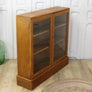 vintage_oak_rustic_glazed_bookcase_display_cabinet