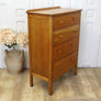 Vintage Oak Rustic Chest of Drawers Tallboy 1704e