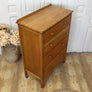 Vintage Oak Rustic Chest of Drawers Tallboy 1704e