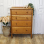 vintage_oak_rustic_tallboy_chest_of_drawers