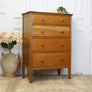 vintage_oak_rustic_tallboy_chest_of_drawers