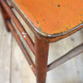 Set of Ten Vintage Rustic Orange Painted Chairs 0103c