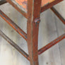 Set of Ten Vintage Rustic Orange Painted Chairs 0103c