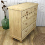 Vintage Rustic Pine Chest of Drawers - 1801c