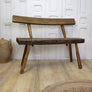 Rustic Wooden Hand Crafted Vintage European Bench 1002c