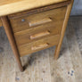 Mid Century Rustic Oak School Desk - 2804a