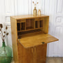vintage_rustic_oak_bureau_cupboard