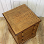 Vintage Oak Chest of Drawers Bedside Table 0308g