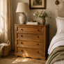 vintage_rustic_oak_chest_of_drawers_bedside_table