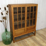 vintage_rustic_oak_glazed_bookcase_display_cabinet