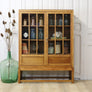vintage_rustic_oak_glazed_bookcase_display_cabinet
