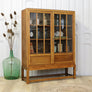 vintage_rustic_oak_glazed_bookcase_display_cabinet