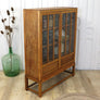 vintage_rustic_oak_glazed_bookcase_display_cabinet