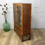 vintage_rustic_oak_glazed_bookcase_display_cabinet