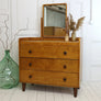 Mid Century Gordon Russell Oak Dressing Table Chest of Drawers 0312e