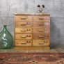 vintage_rustic_oak_school_library_drawers_chest