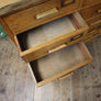 vintage_rustic_oak_school_library_drawers_chest