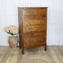 vintage_rustic_oak_tallboy_chest_of_drawers