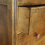 vintage_rustic_oak_tallboy_chest_of_drawers