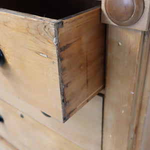 vintage_rustic_pine_chest_of_drawers_country_house