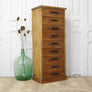 vintage_rustic_pine_tallboy_multi_drawers_filing