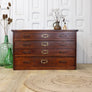 Vintage Plan Chest Map Drawers 1801h