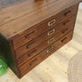 Vintage Plan Chest Map Drawers 1801h