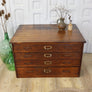 Vintage Plan Chest Map Drawers 1801h