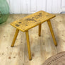 vintage_rustic_yellow_painted_stool