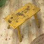 vintage_rustic_yellow_painted_stool