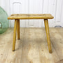 vintage_rustic_yellow_painted_stool