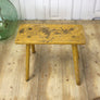 vintage_rustic_yellow_painted_stool