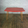 Vintage 1950s red formica vintage table or desk