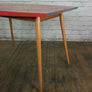 Vintage 1950s red formica vintage table or desk