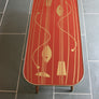Vintage 1950s Geometric Coffee Table – Red