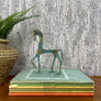 Mid Century Bronze Horse Ornament - B1a