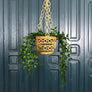 Vintage Boho Rattan Hanging Planter