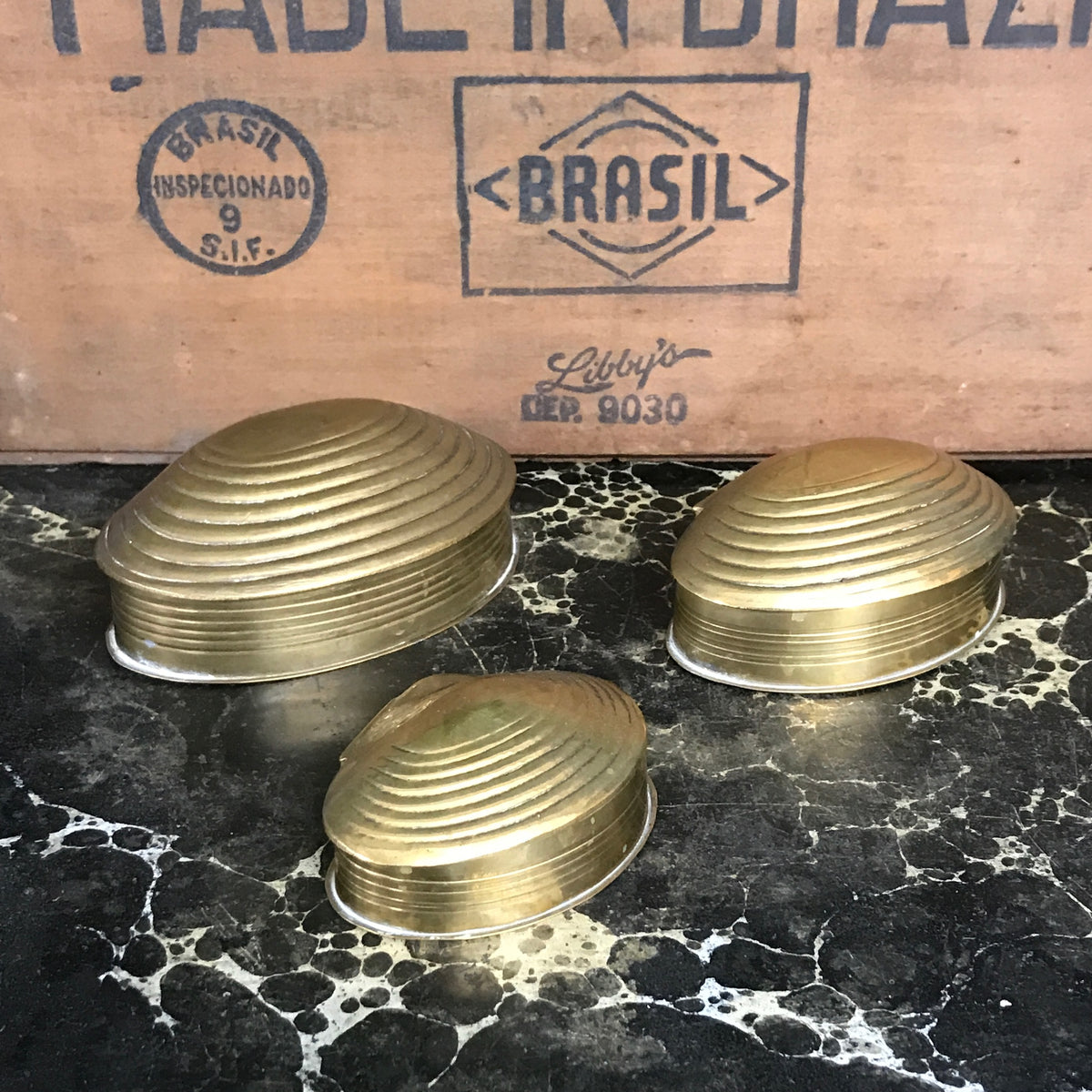Vintage Brass Clam Shell Trinket Boxes – Mustard Vintage