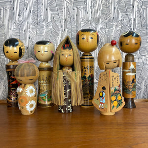 Vintage Japanese Kokeshi Doll B4a - MEDIUM