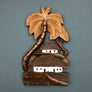 Vintage 'Tiki & Palms' Wall Plaque #1