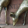 *LARGE* Mid Century Brass Pair of Deer