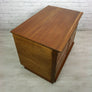 Vintage industrial reclaimed Iroko school plan chest (large) - Restored to order