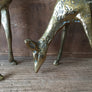 Vintage Brass Pair of Deer