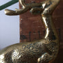 Vintage Brass Pair of Deer
